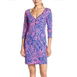 Lilly Pulitzer Palmetto Dress Large Zebra Print Rolling in the Gras